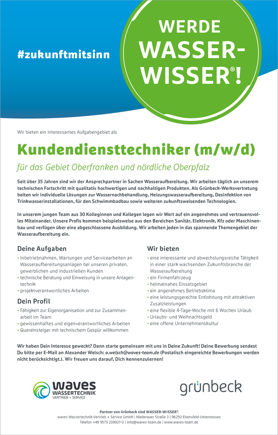 04 9846 ANZ Stelle Kundendiensttechniker waves Online 2023 02